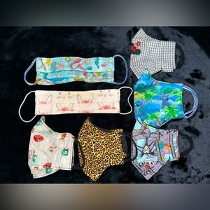 Colorful Assorted Woman’s Handmade Face Masks Set